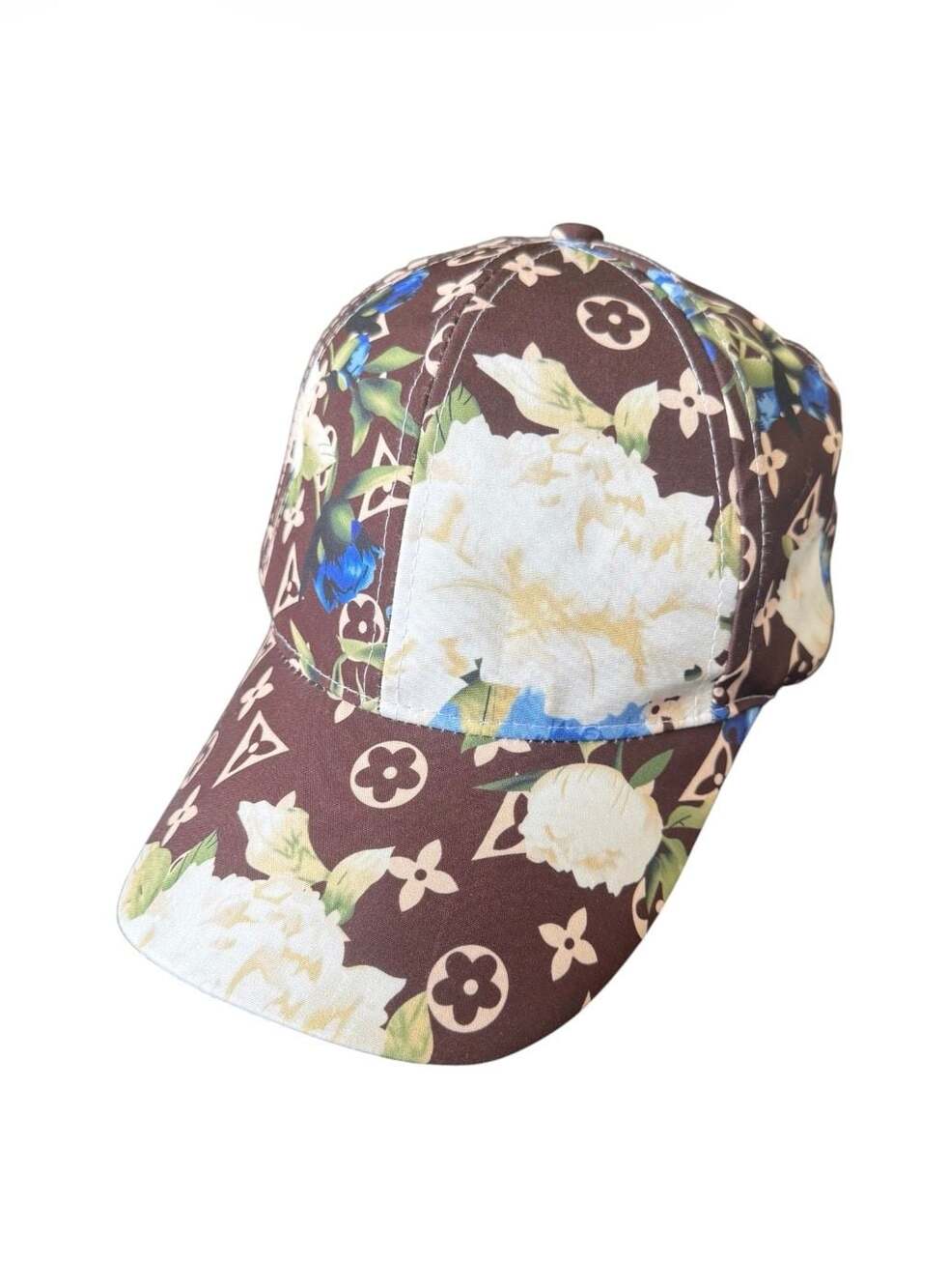 Unbranded Floral Monogram Baseball Cap